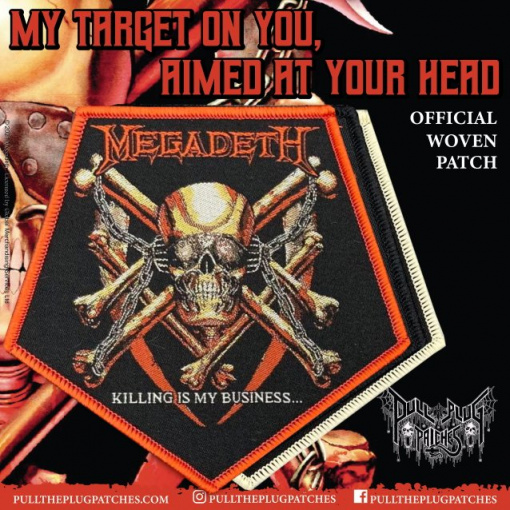 MEGADETH Patches, Backpatches And Enamel Pins Coming Next Month