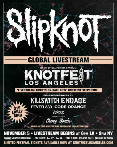 Watch SLIPKNOT Perform New Single 'The Chapeltown Rag' Live For First Time