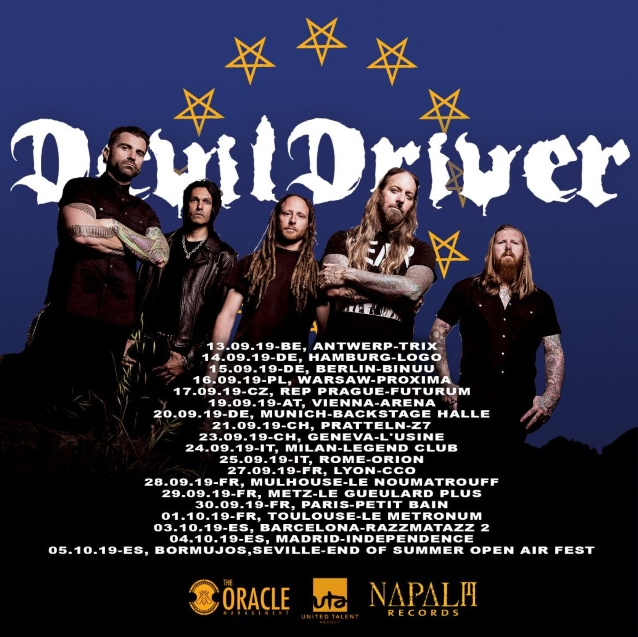 DEVILDRIVER Announces Fall 2019 European Tour