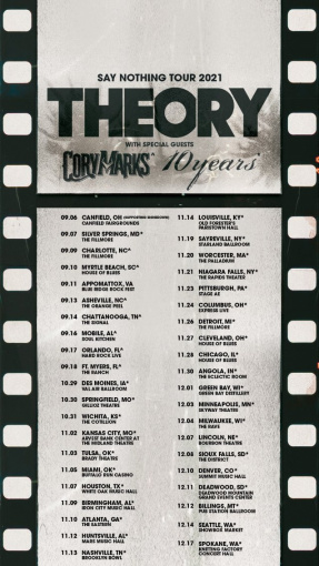 10 YEARS Singer JESSE HASEK Tests Positive For COVID-19; Band To Sit Out Shows On THEORY Tour