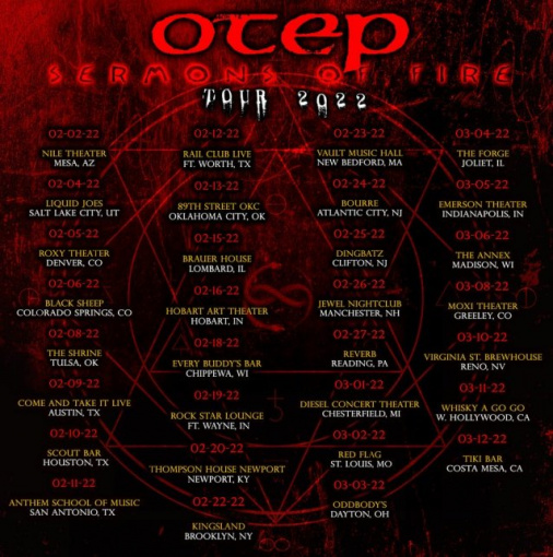 OTEP Cancels U.S. Tour: 'It Is Impossible For Us To Enforce Proper COVID Protocols'