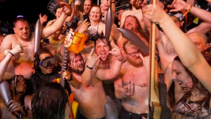 Watch DRAGONFORCE Perform On Water Slide And In Hot Tub Aboard 70000 TONS OF METAL Cruise