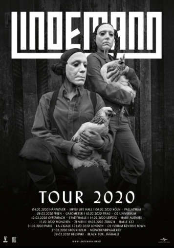 LINDEMANN Feat. RAMMSTEIN Singer, PAIN/HYPOCRISY Mainman: February 2020 European Tour Announced