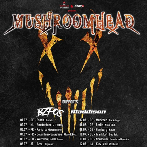 MUSHROOMHEAD Announces Summer 2020 European Tour